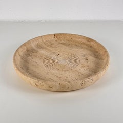 Centro de mesa de travertino de Pier Alessandro Giusti & Di Rosa para Up & Up, años 70