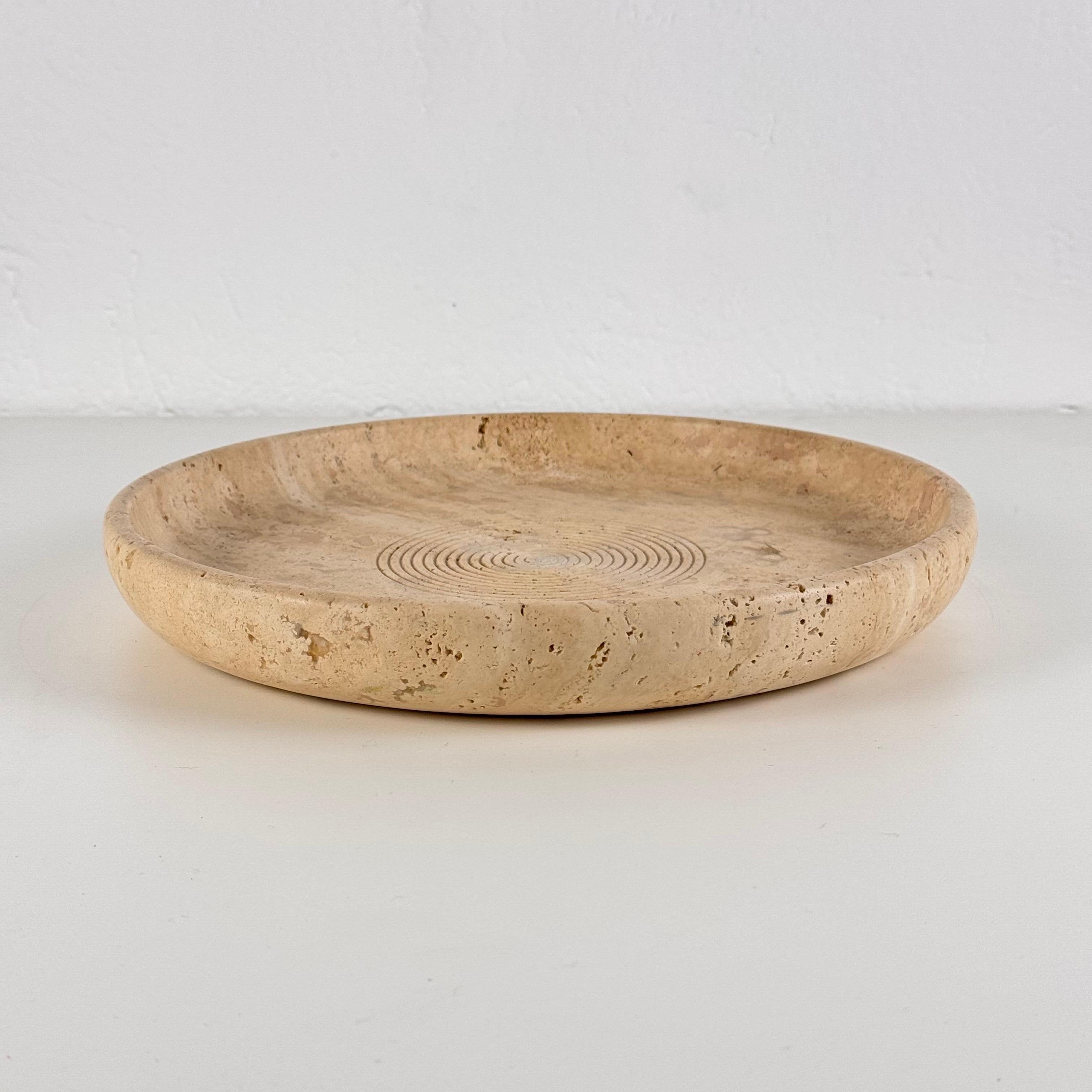 Centro de mesa de travertino de Pier Alessandro Giusti & Di Rosa para Up & Up, años 70 Italiano en venta
