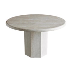 Travertine Centre Table, circa 1985