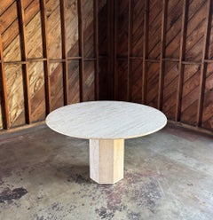 Travertine Centre Table, Italy, c.1985