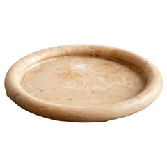 Bol de centre de table en travertin de Fratelli Mannelli