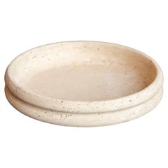 Cuenco de centro de mesa de travertino de Fratelli Mannelli