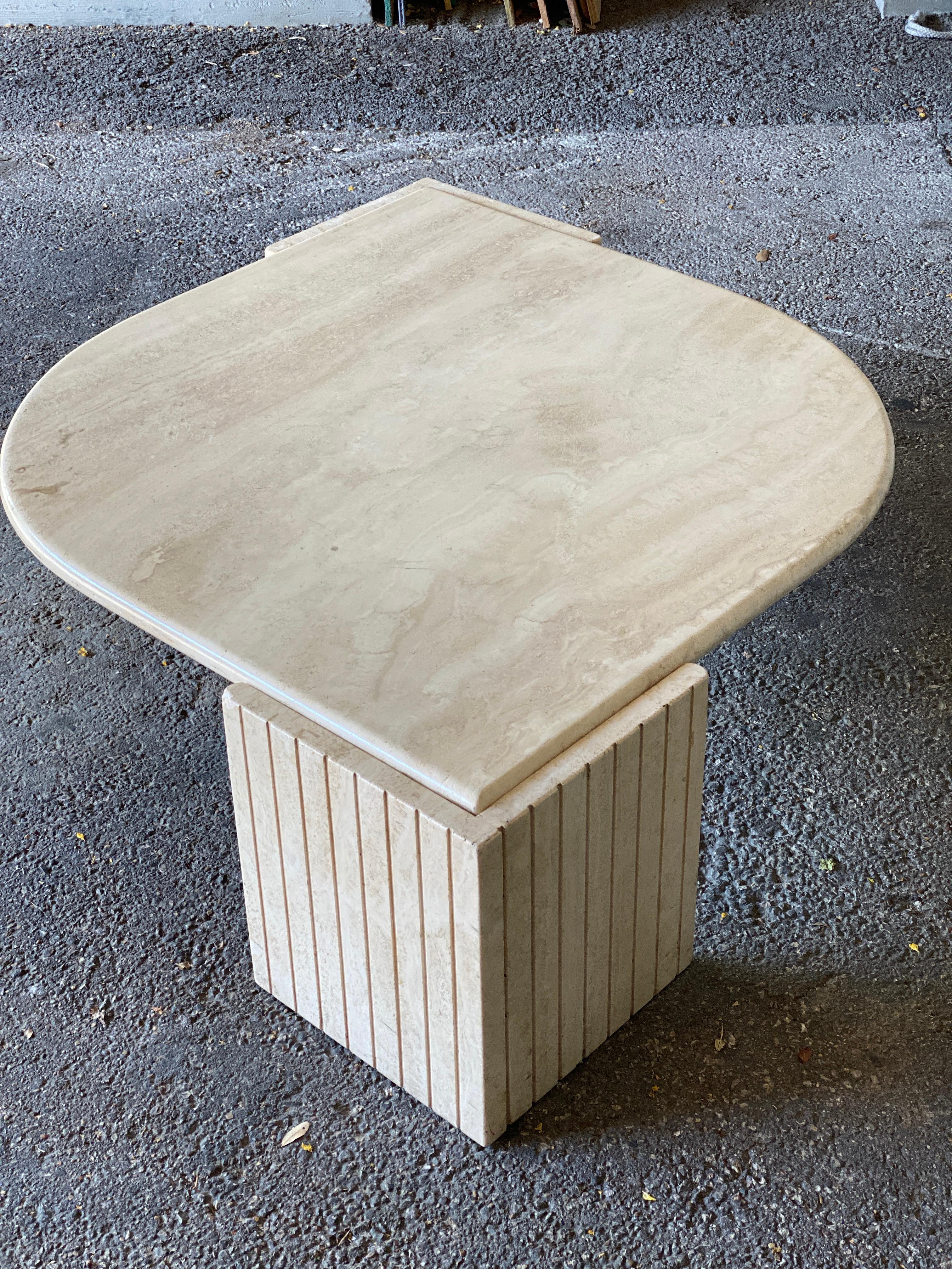 Travertine Cocktail Table, 1970 2
