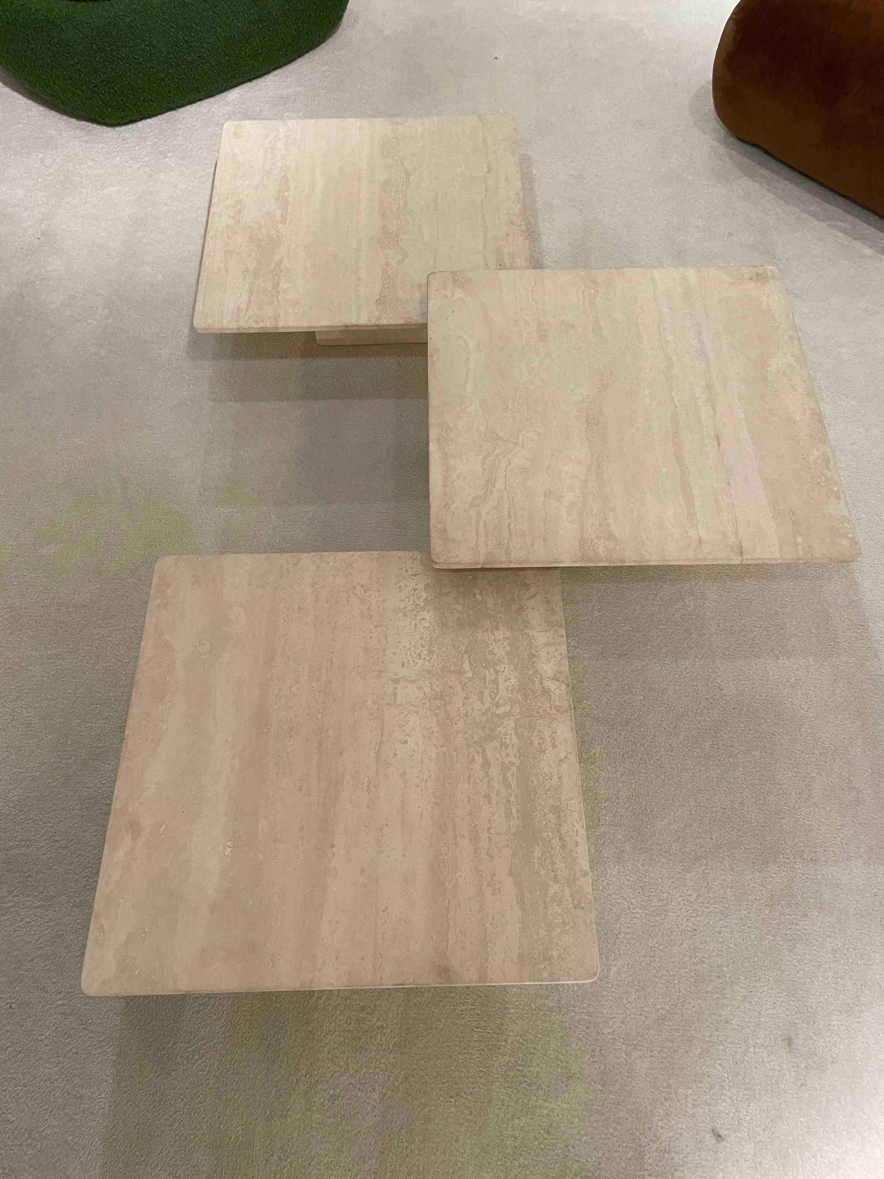 20th Century travertine Coffe Tables For Sale
