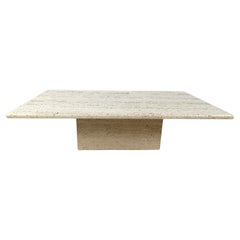 Travertine Coffee Table 1970s, Italy