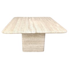 Travertine Coffee Table 1970s, Italy