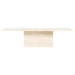 Travertine coffee table 1980