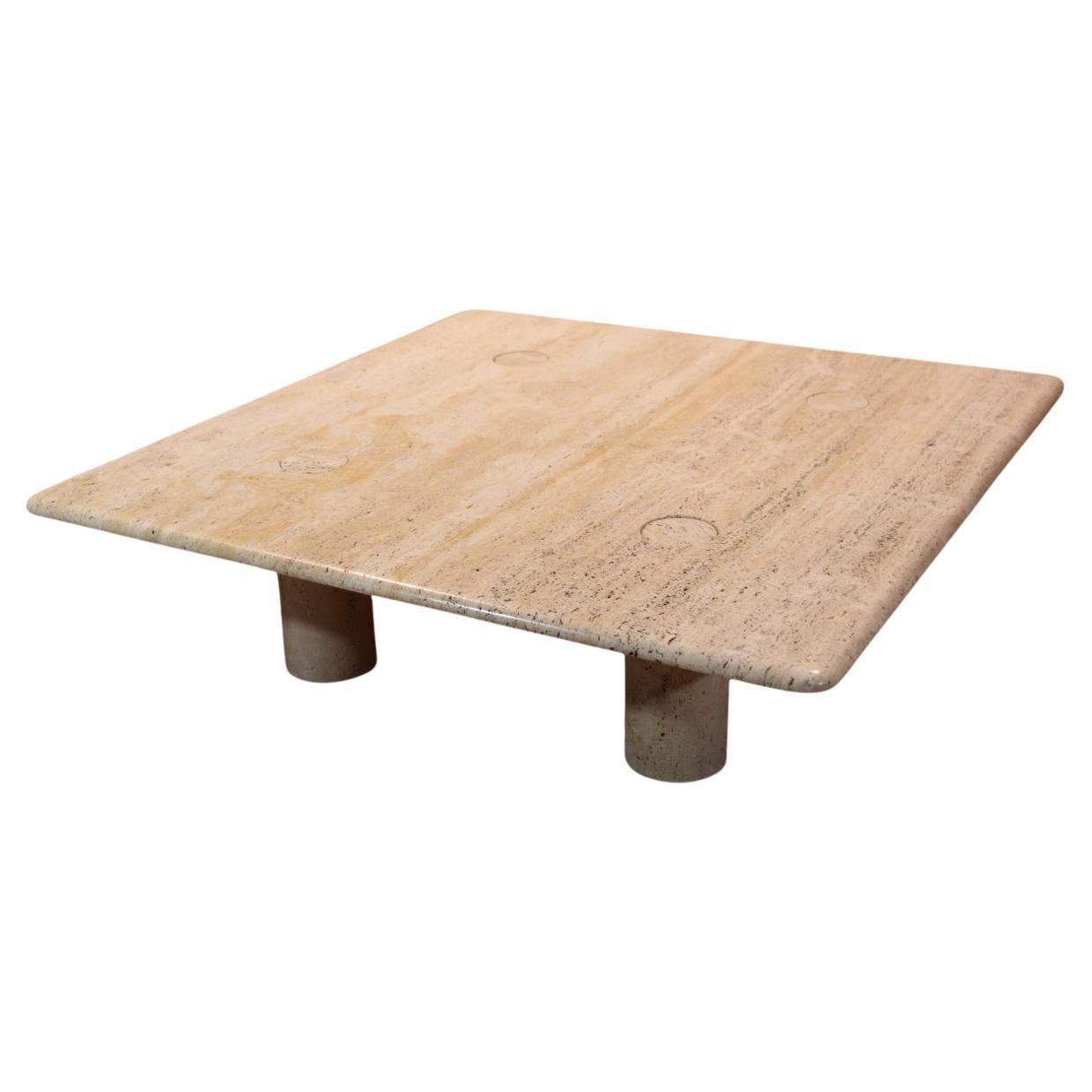 Travertine Coffee Table By Angelo Mangiarotti, Up&up Edition