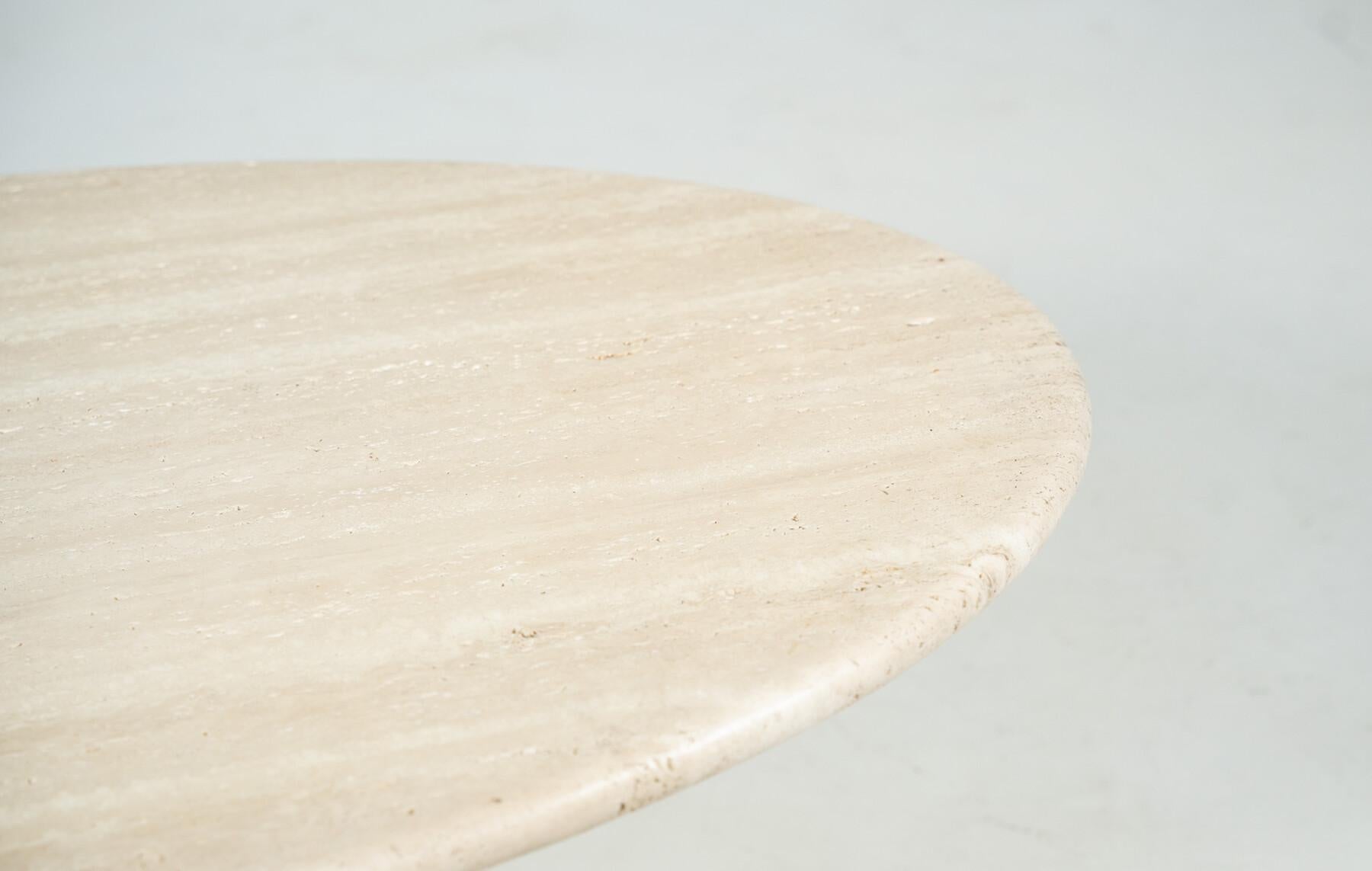 Mesa de centro de travertino de Peter Draenert, años 70 siglo XX en venta