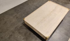 Travertine Coffee Table by Willy Rizzo, 1970s