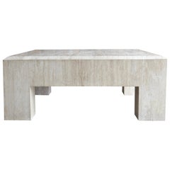 Travertine Coffee Table, circa 1980 Travertine Coffee Table, circa 1980