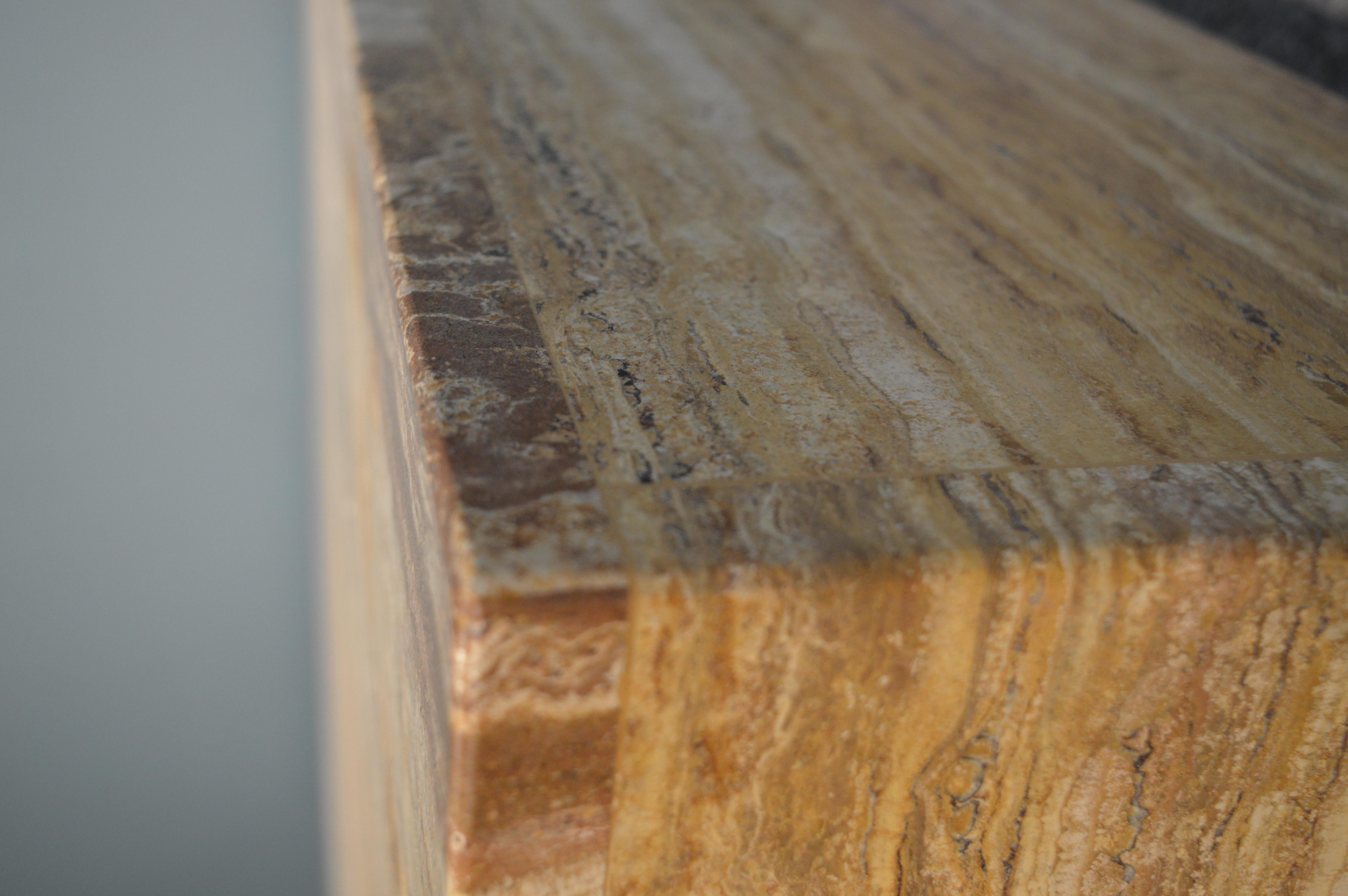 European Travertine Coffee Table