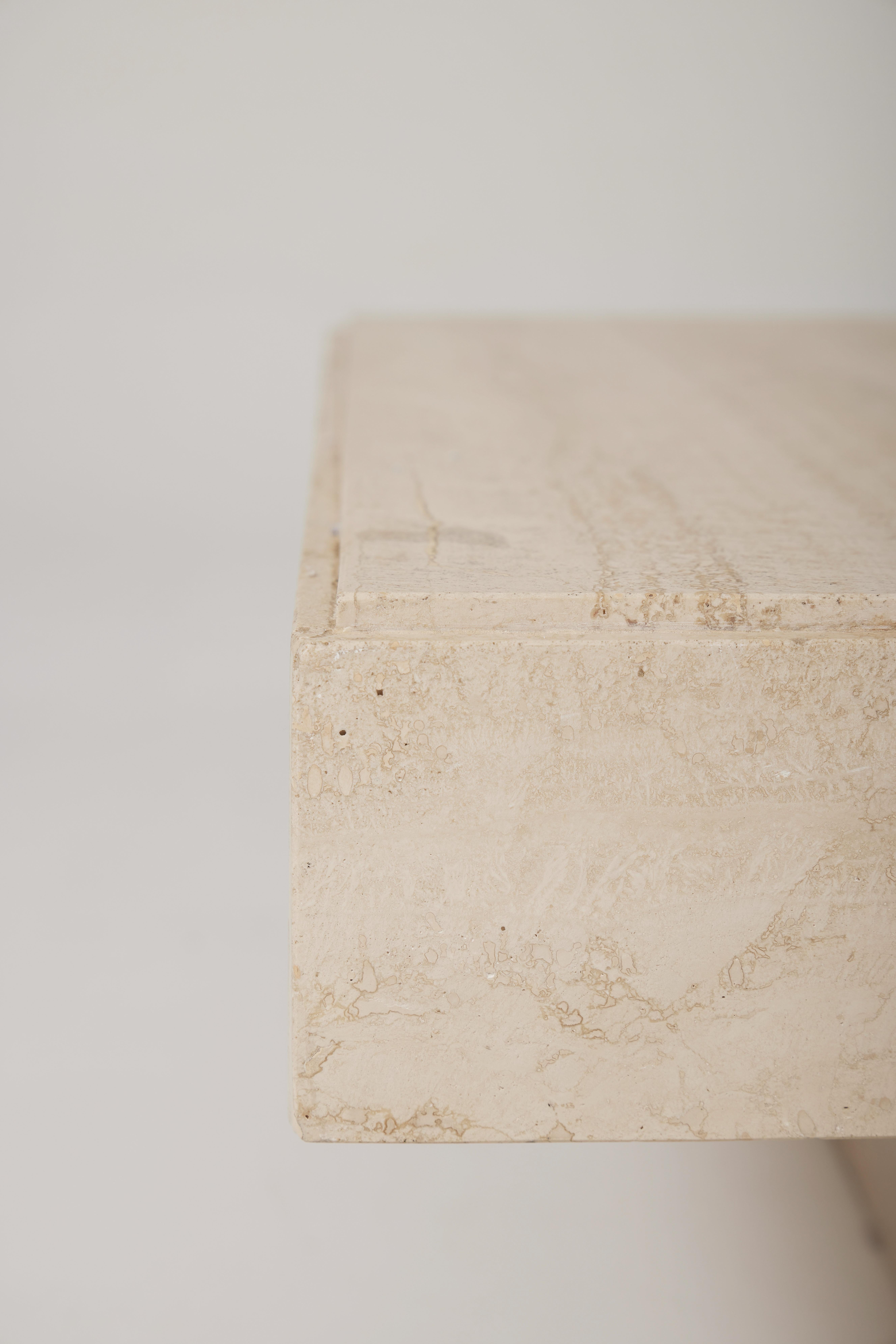 20th Century Travertine coffee table