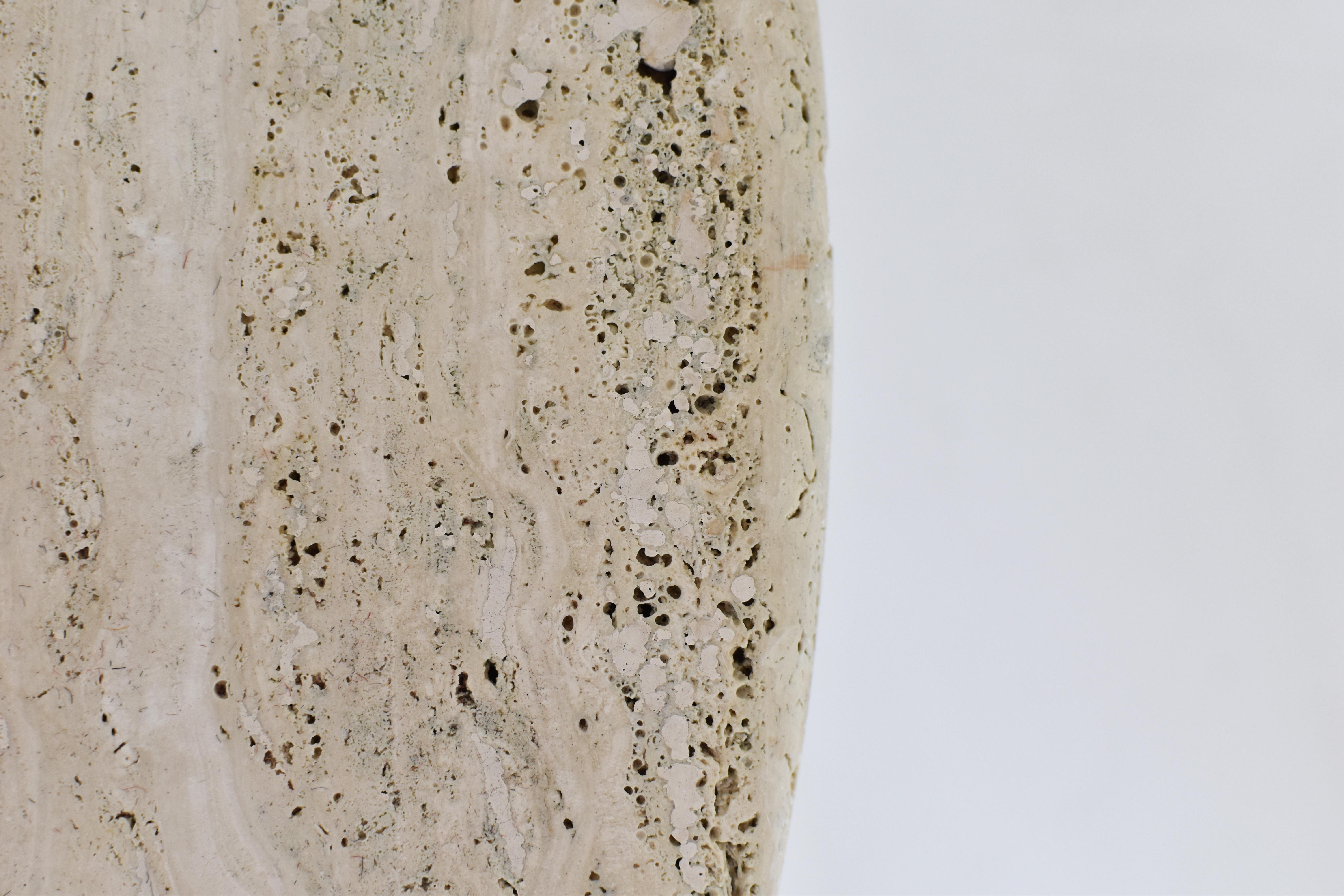 Travertine Coffee Table for Up & Up, Italy, 1970’s 2