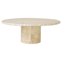 Travertine Coffee Table for Up & Up, Italy, 1970’s