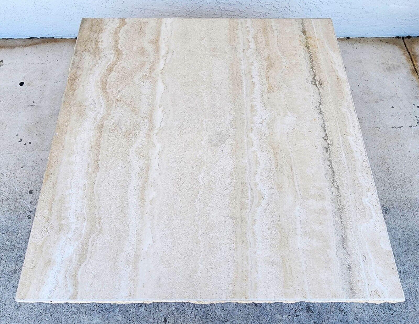 Late 20th Century Travertine Coffee Table Italian Live Edge 1970s by Stone International For Sale
