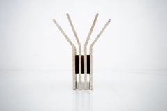 Travertine Coffee Table with Glass Top, Italy, 1970s