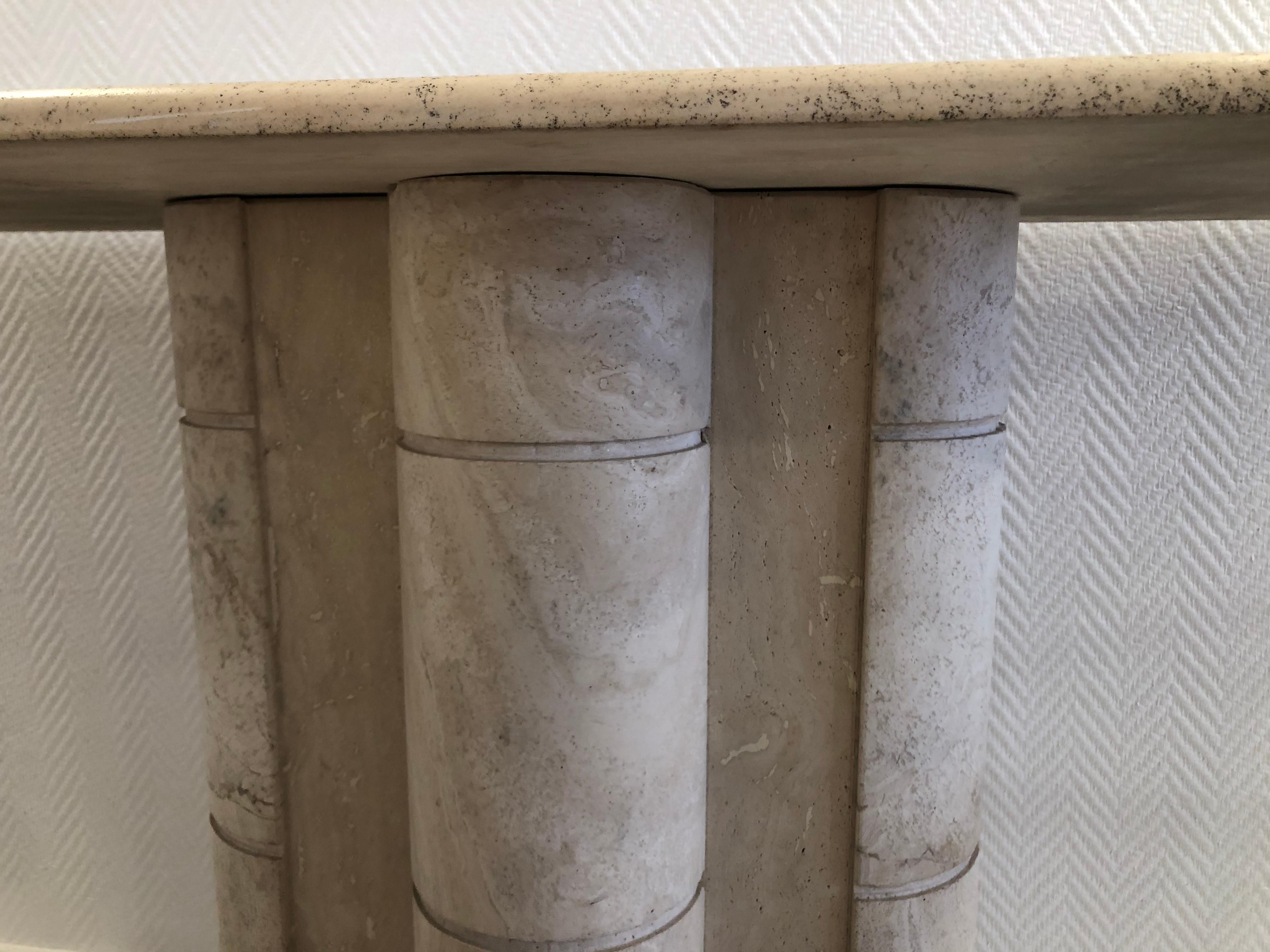 20th Century Travertine Console, 1970 For Sale