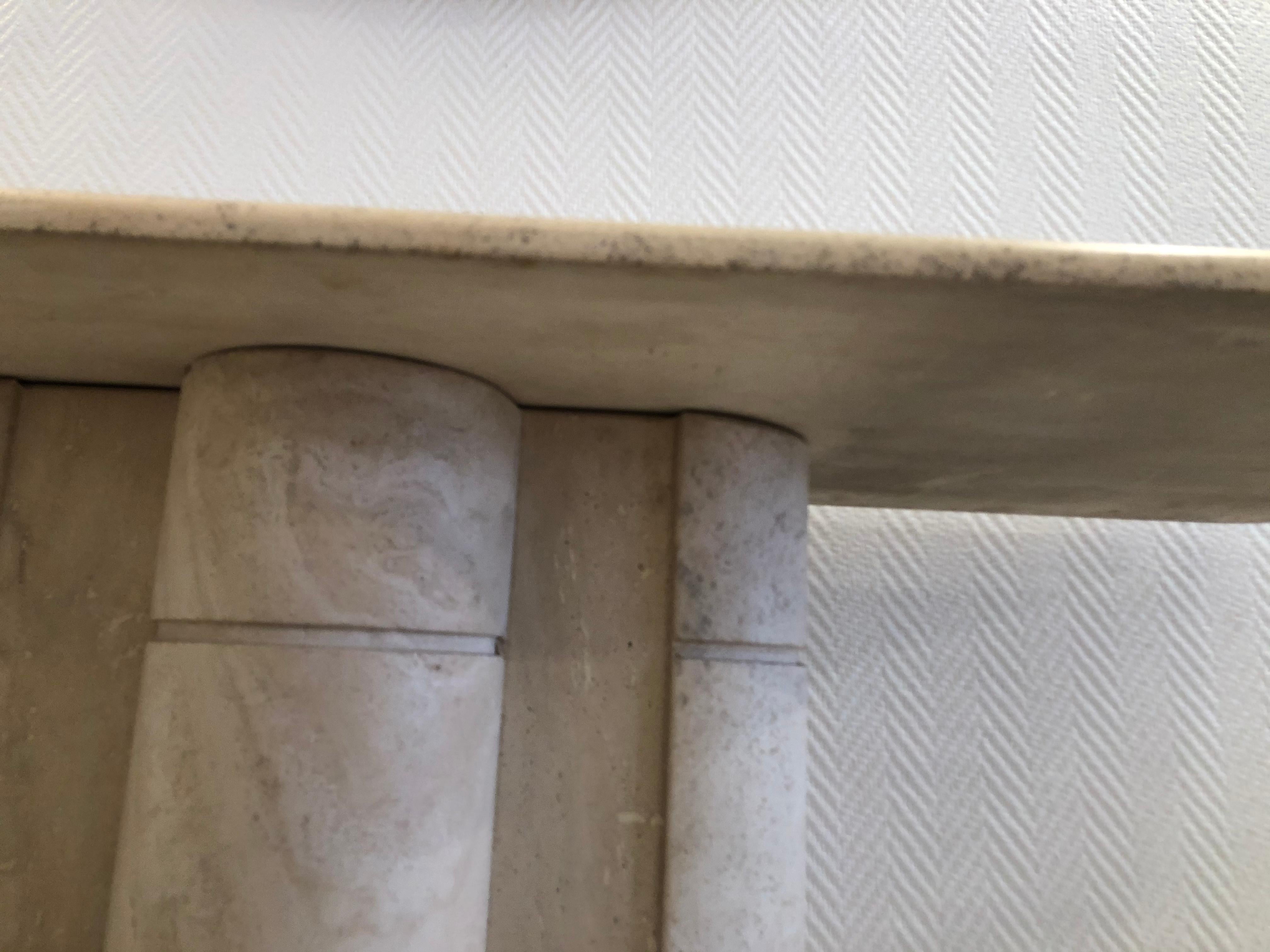 Travertine Console, 1970 For Sale 2