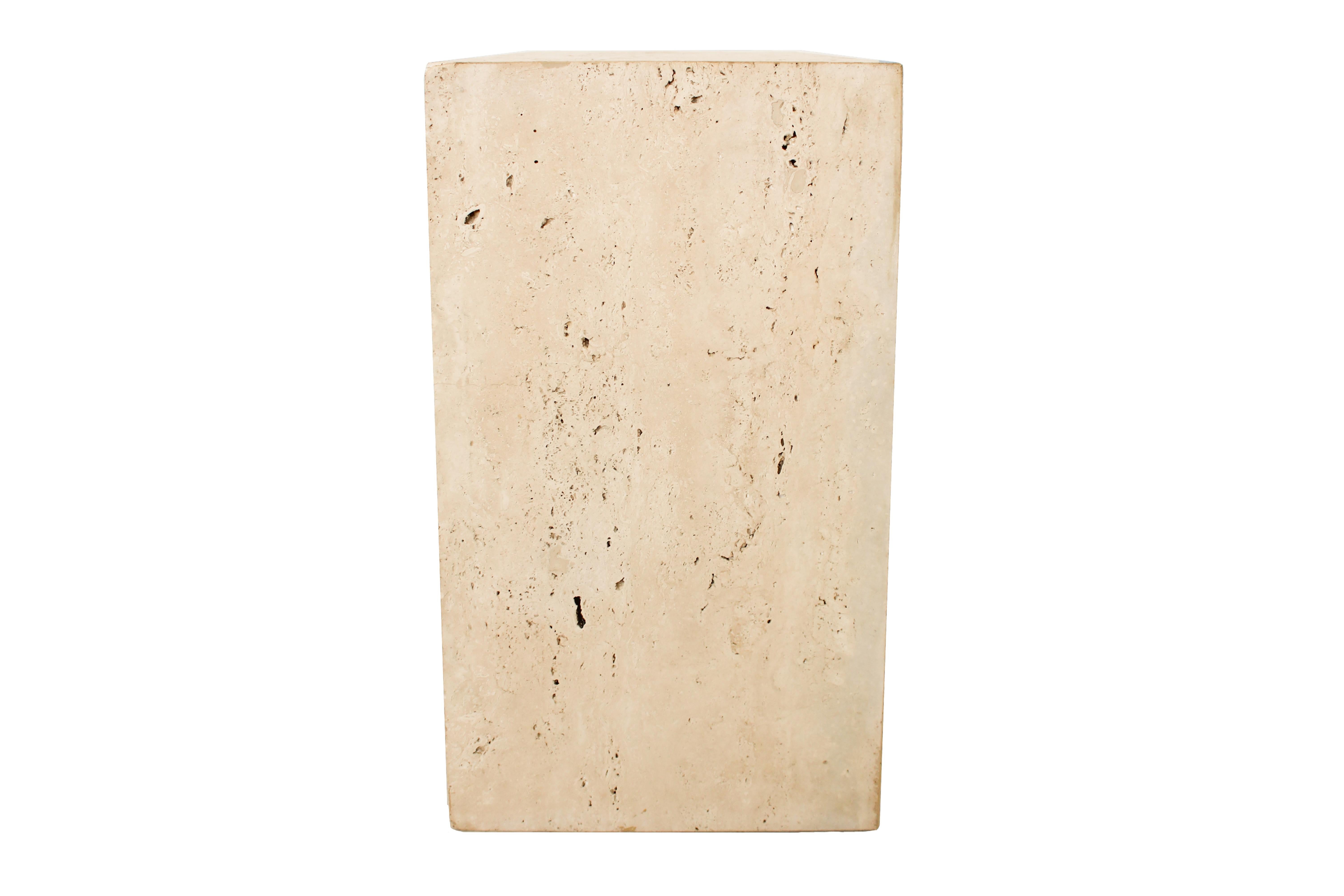 Mid-Century Modern Travertine Console, circa 1970, Italy