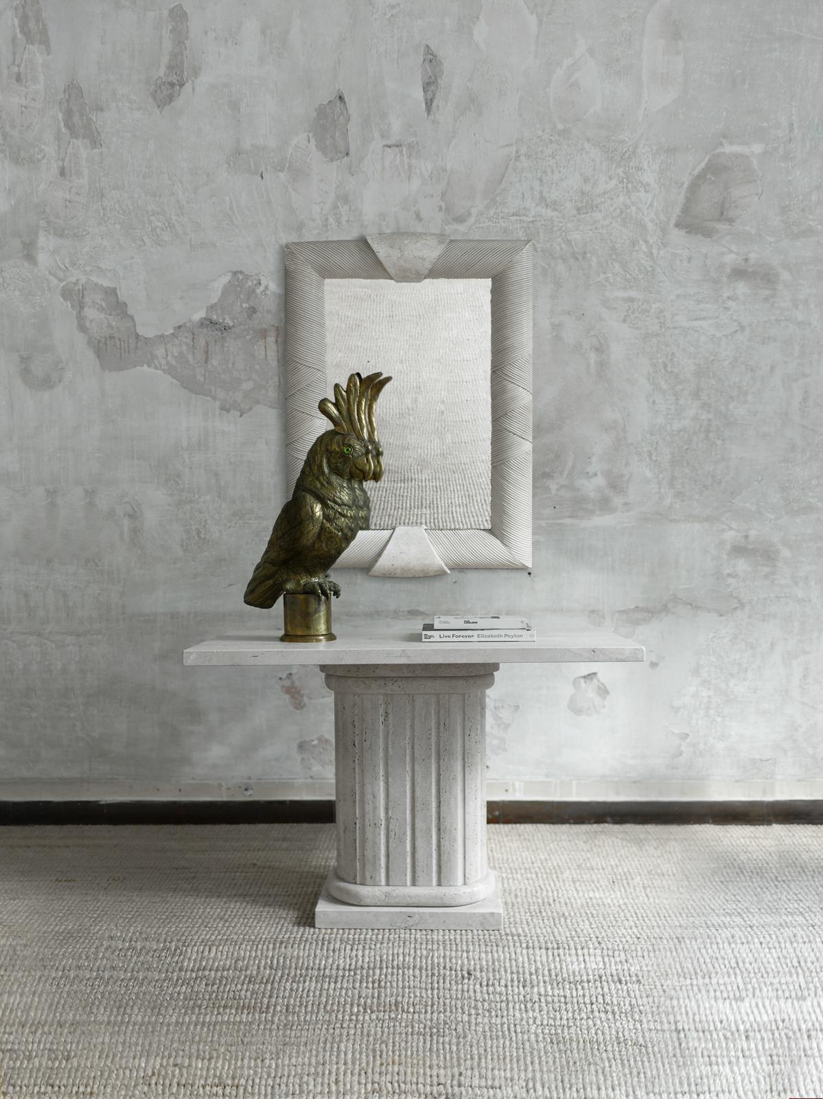 Console in travertino in vendita 5
