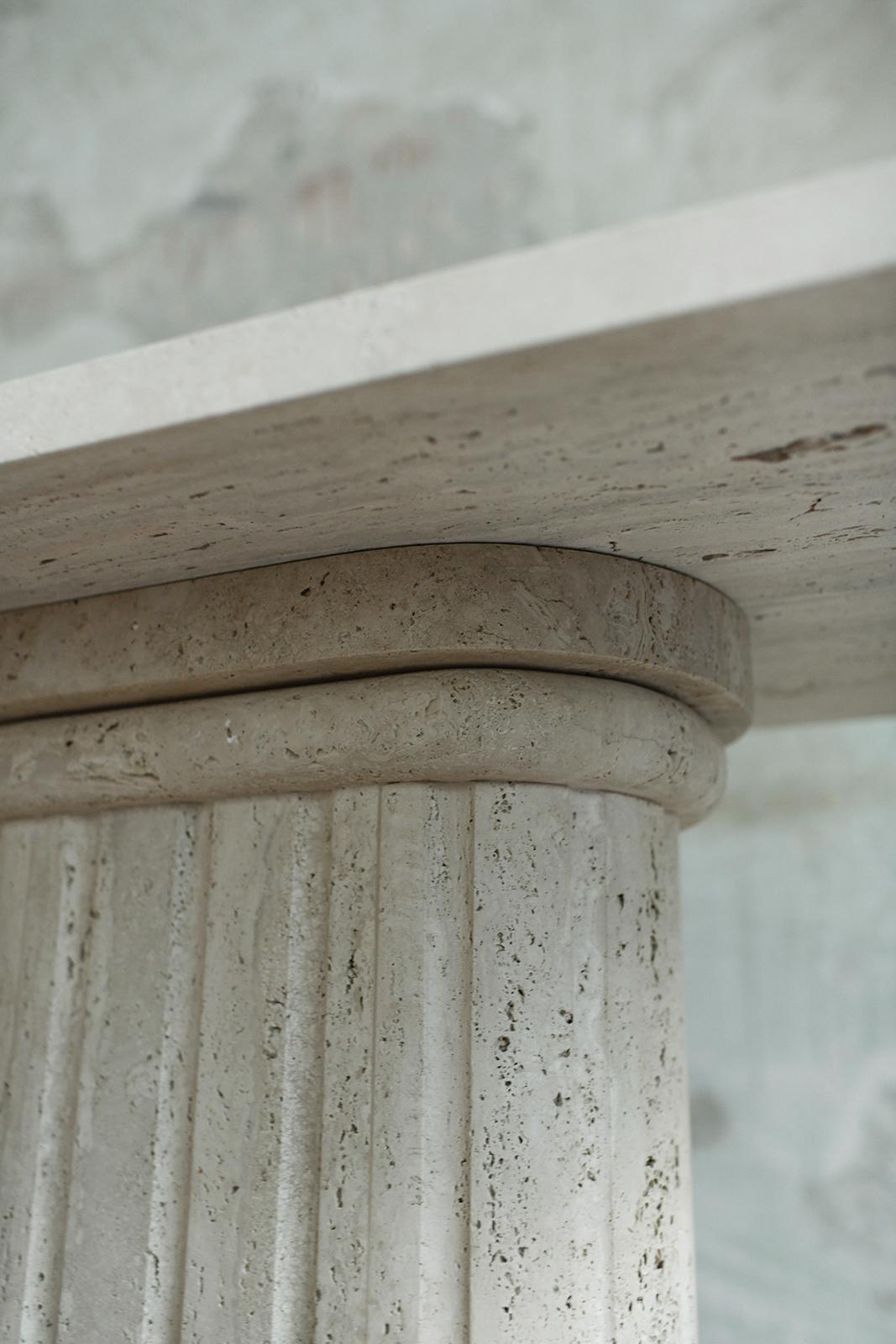 Console in travertino in vendita 2