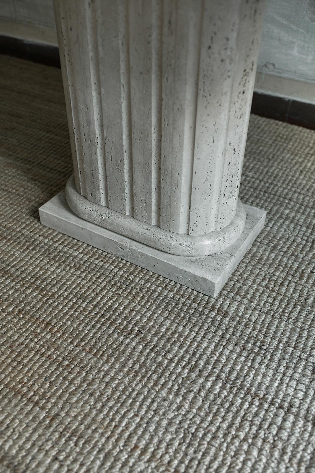Console in travertino in vendita 3