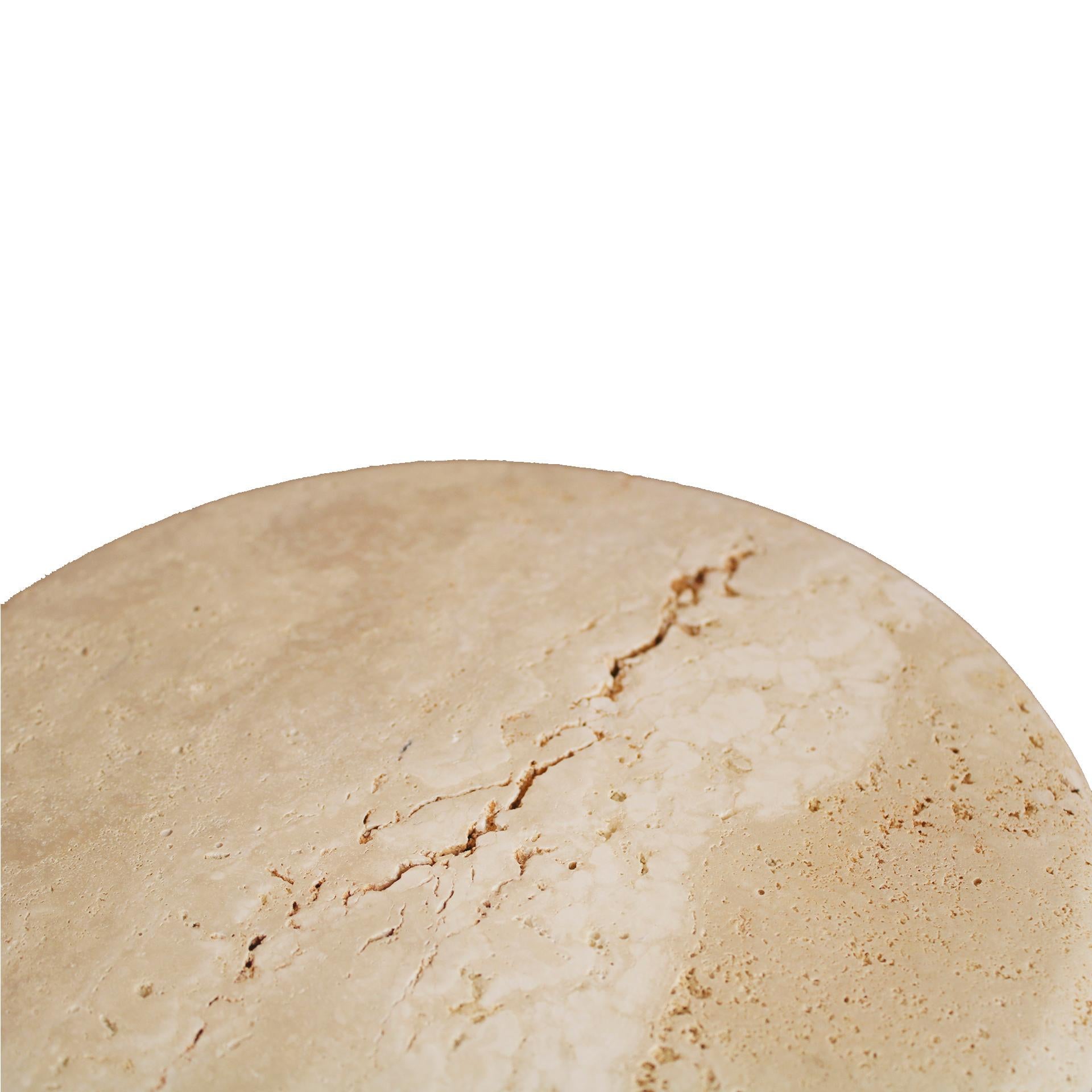 Contemporary Travertine Console Model MTC5, Pepe Guerrero For Sale