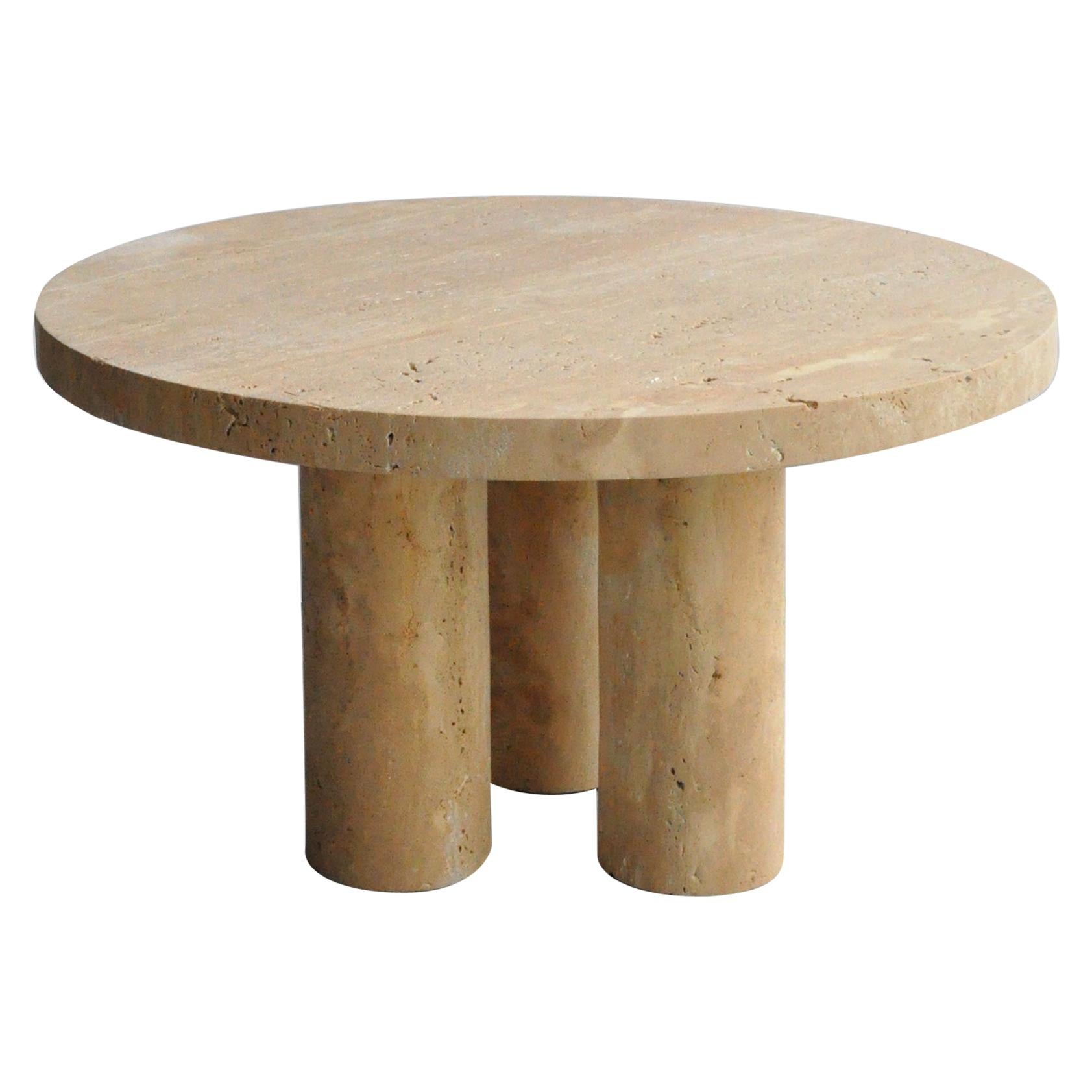 Travertine Coffee Table For Sale at 1stDibs