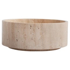 Travertine Cylinder Bowl