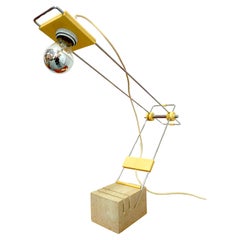 Lampada da tavolo in travertino di Fratelli Mannelli, anni '70