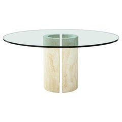 Travertine Dining / Side Table
