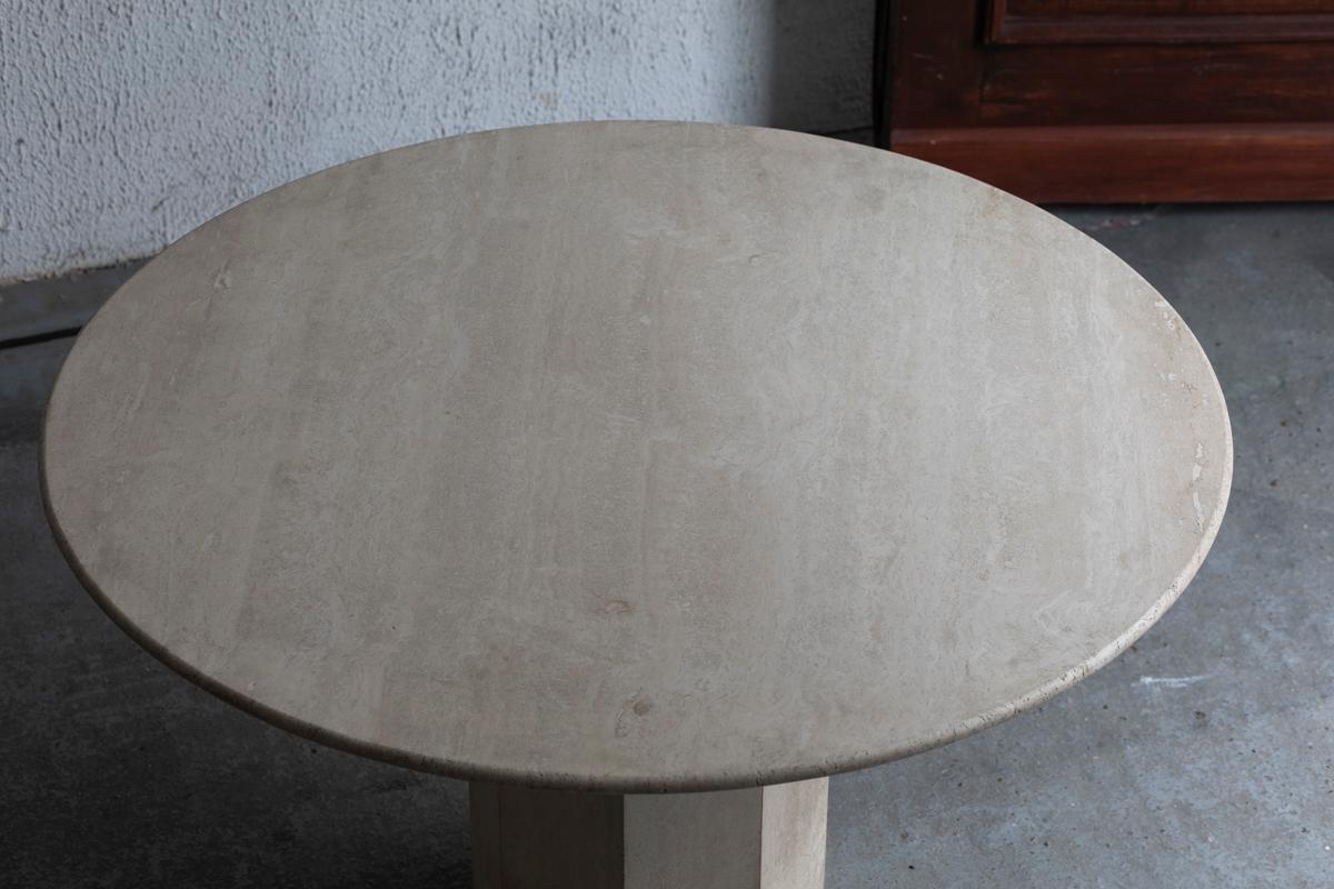 Travertine Dining Table, 1970s 15