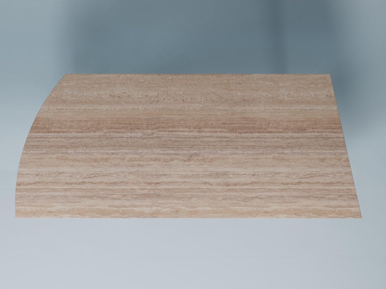 Travertine Dining Table by Tino Seubert For Sale at 1stDibs