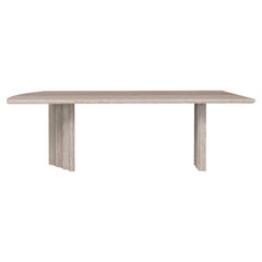 Table de salle à manger en travertin de Tino Seubert