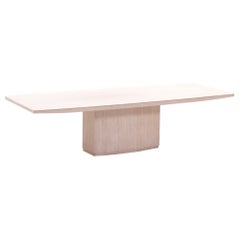 Table à manger en travertin de Willy Rizzo, 1969