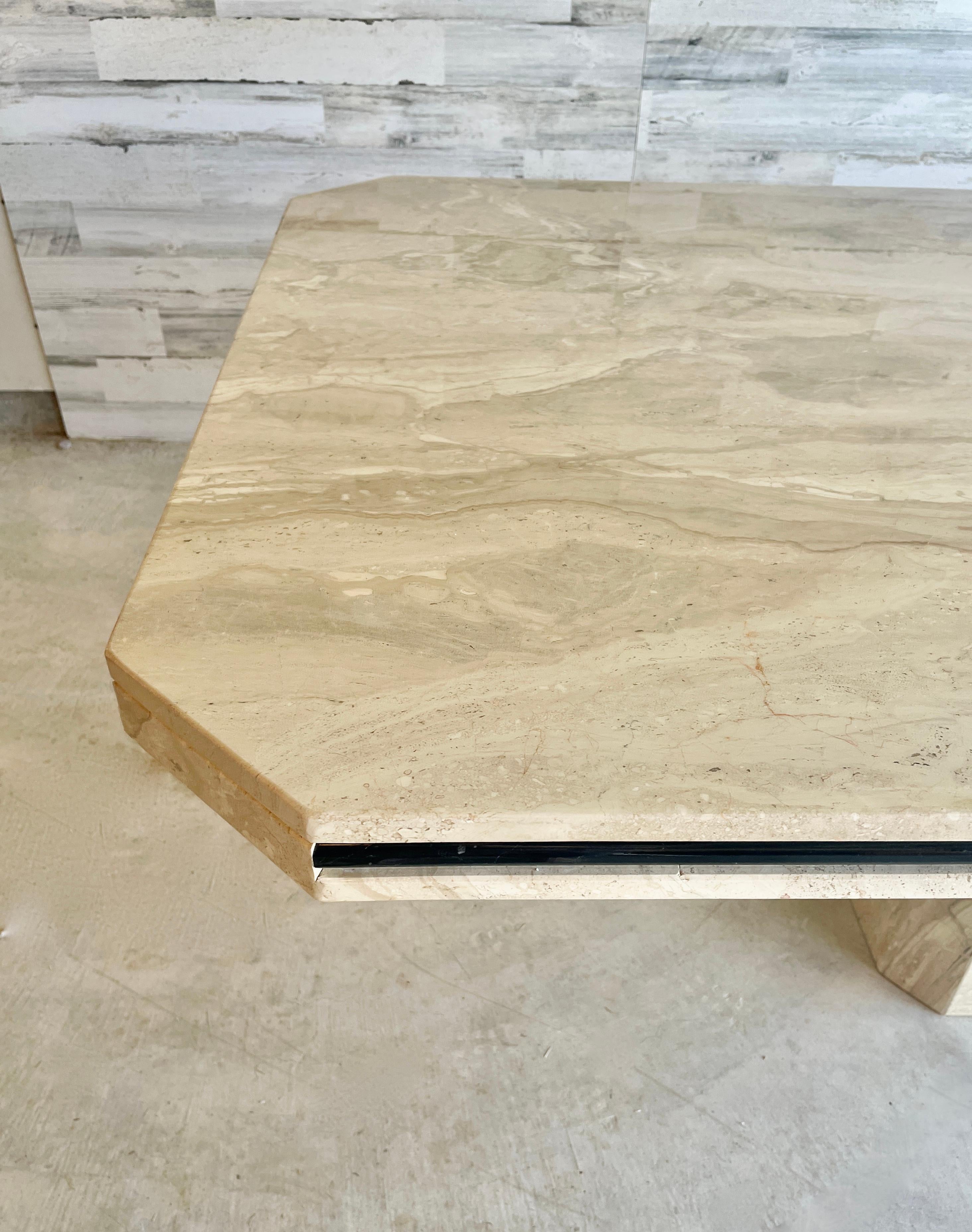 Travertine Dining Table 9