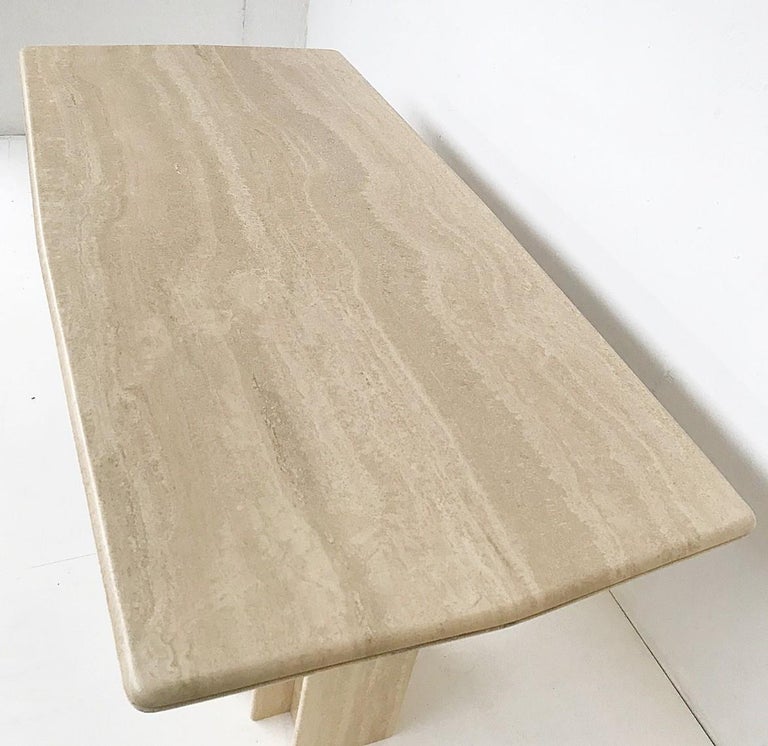 Travertine Dining Table at 1stDibs
