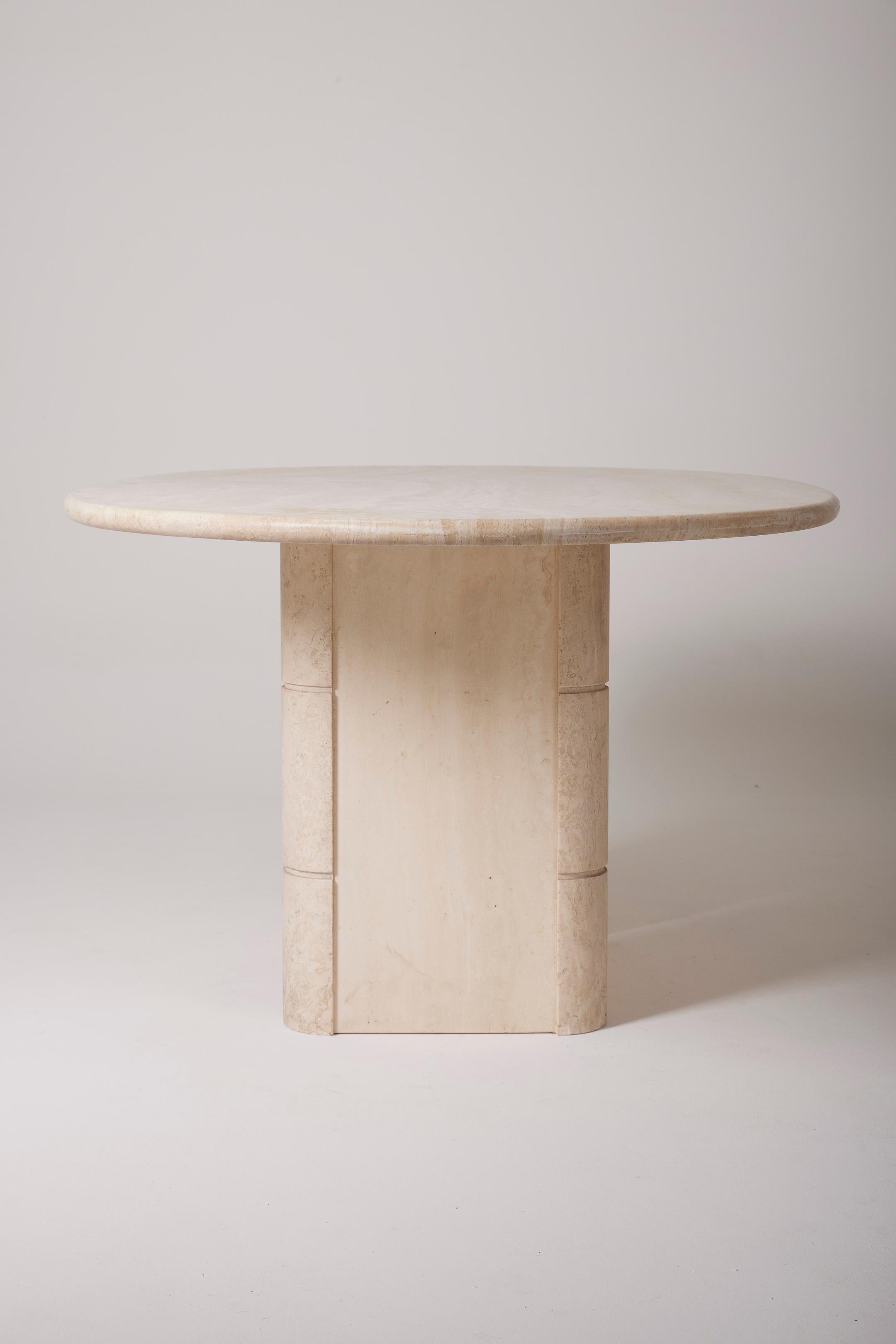 Travertine dining table For Sale 1