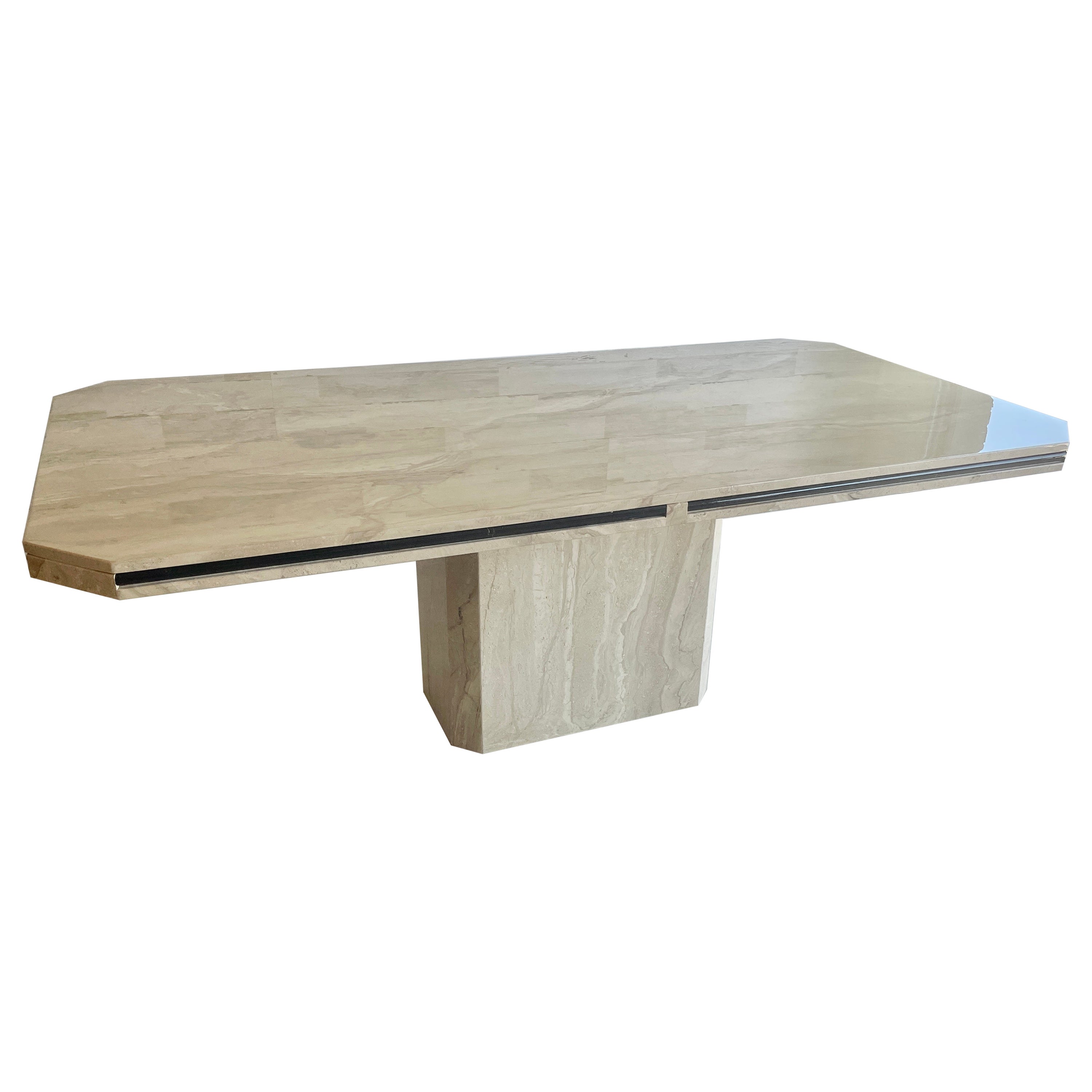 Travertine Dining Table