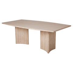 Used Travertine dining table 