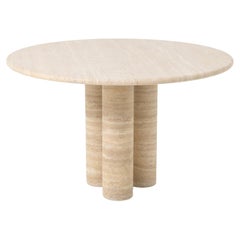 Vintage Travertine dining table "Il Colonnato" Mario Bellini for Cassina