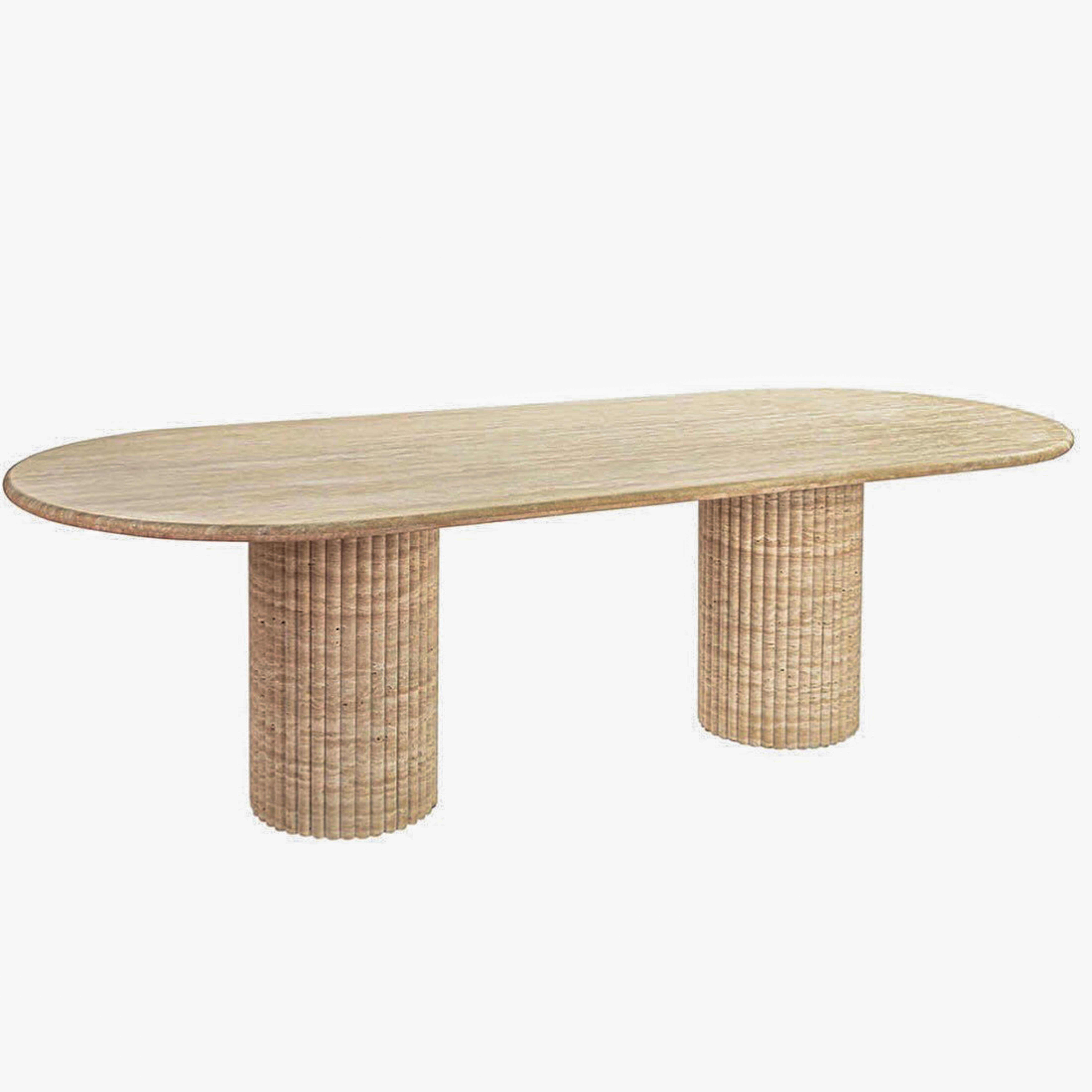 Table de salle à manger travertin - Table en pierre travertin - Table de salle à manger en marbre Neuf - En vente à İnegöl, TR