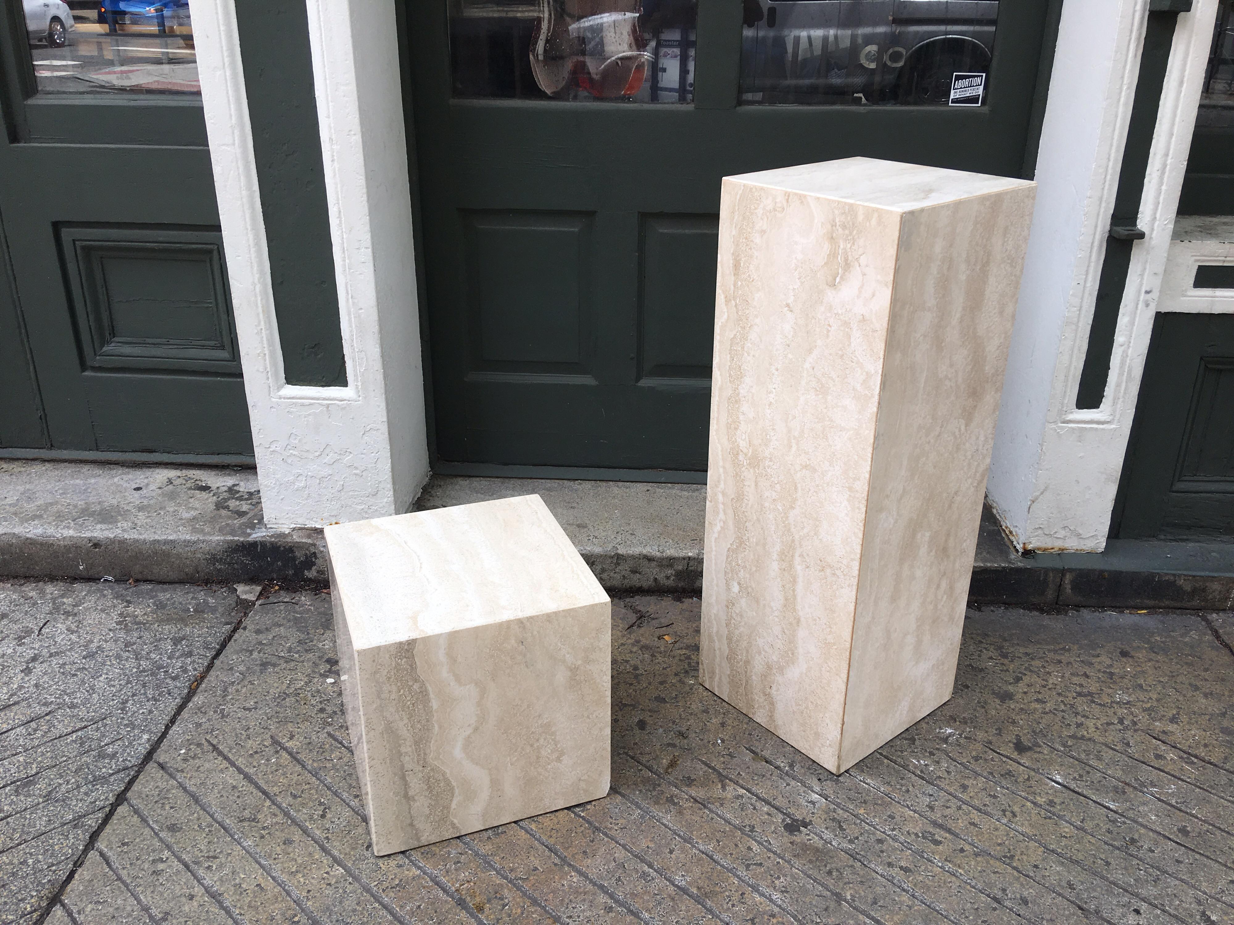 Travertine Display Stands at 1stDibs travertine stand