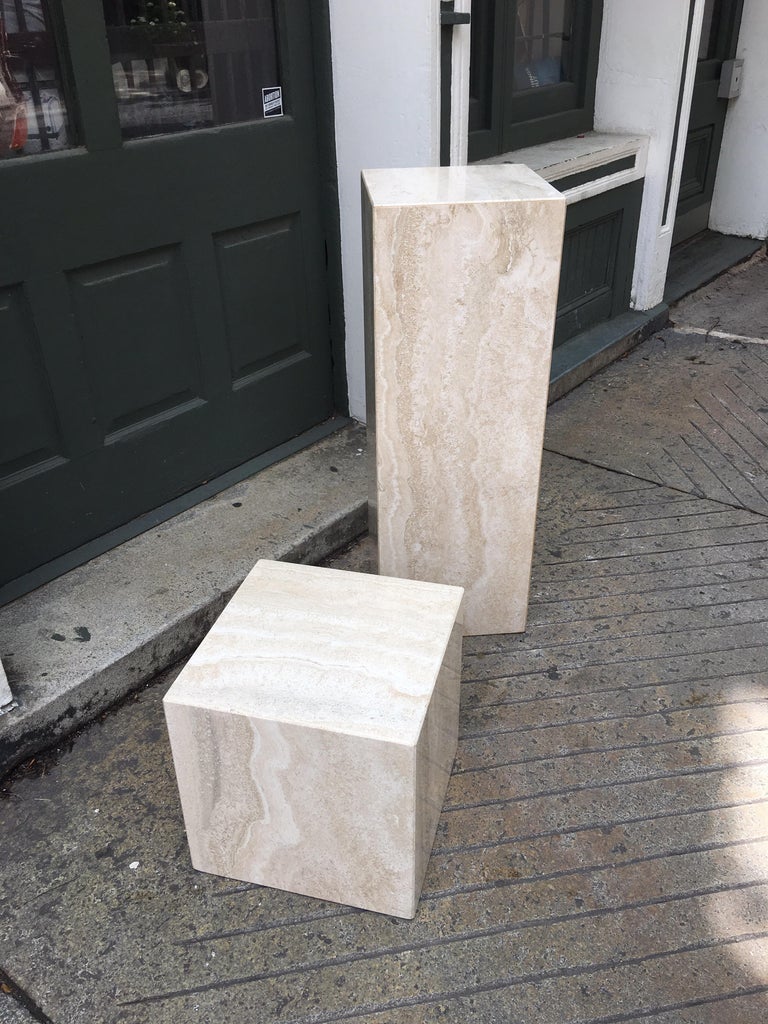Travertine Display Stands at 1stDibs
