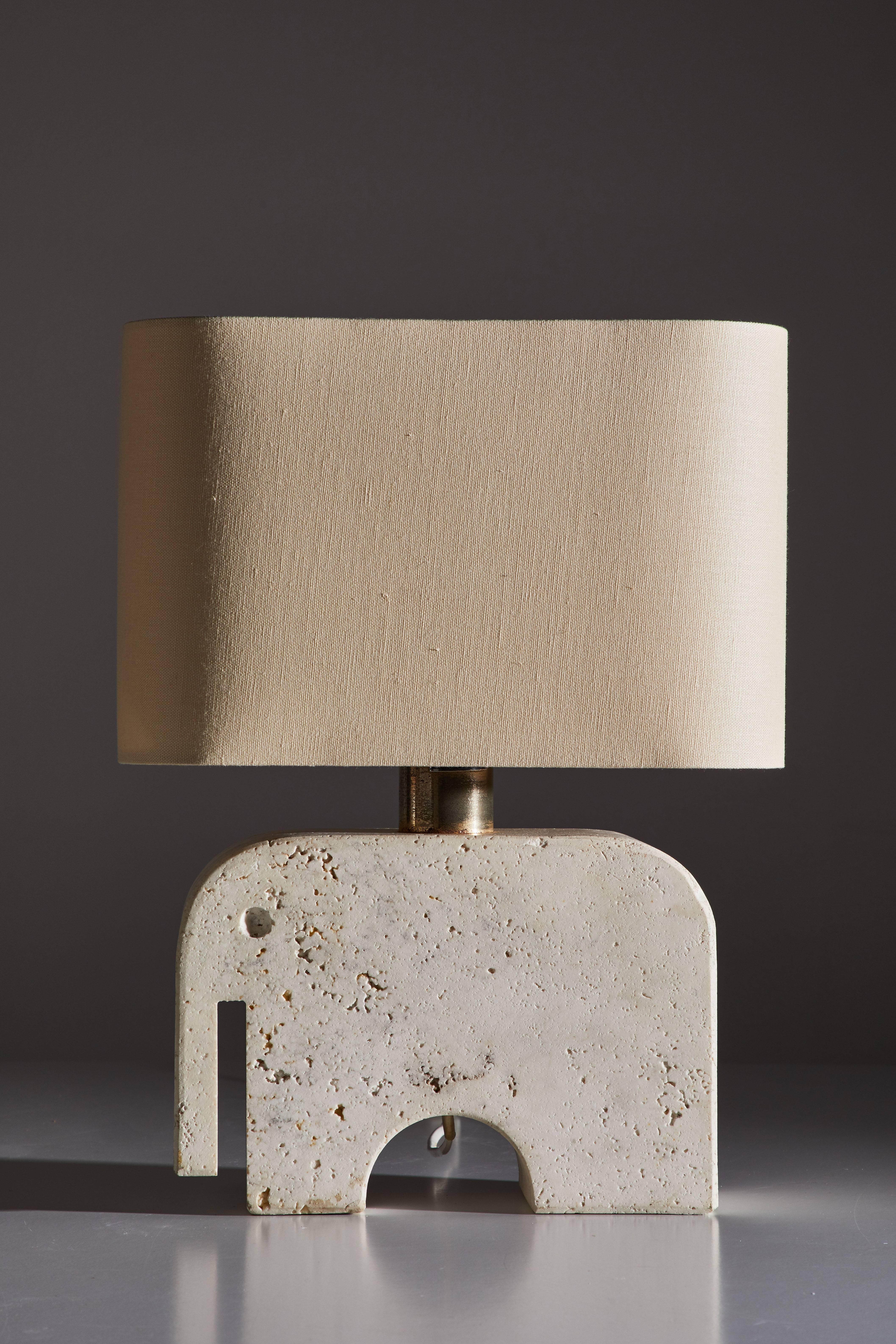 travertine lamp