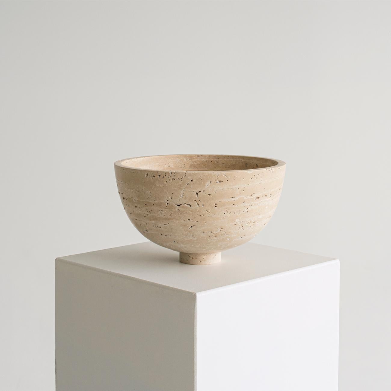 Travertine Fruit Bowl, Centerpiece 1