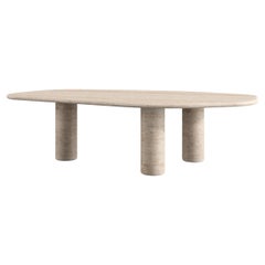 Travertine La Grande Vézère 2.0, 260 cm long Dining Table by Armand & Francine