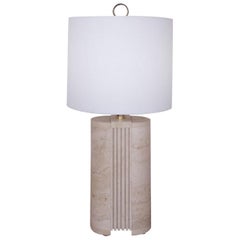 Travertine Lamp by Fratelli Manelli, Italy, 1970s