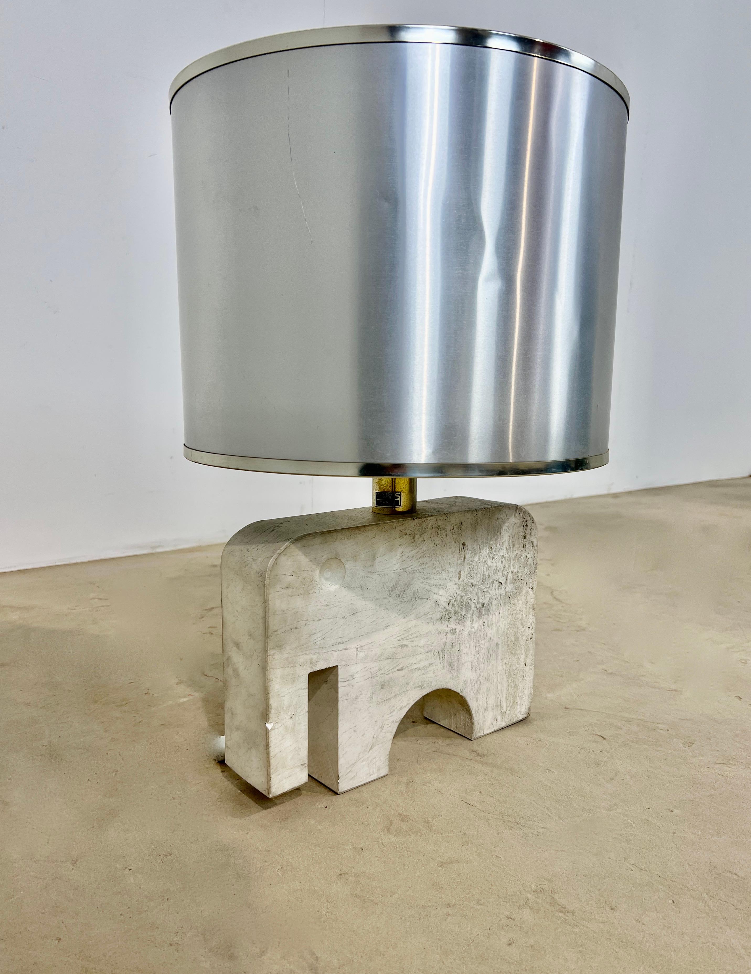 Travertine Lamp by Fratelli Mannelli for Fratelli Mannelli, 1960s, Italy, 1970s 2